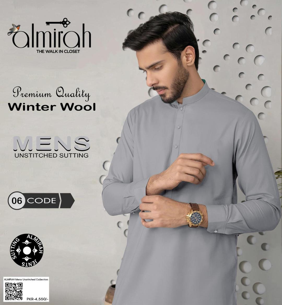 Mountain Grey Elegance - Almirah Winter Wool Suit