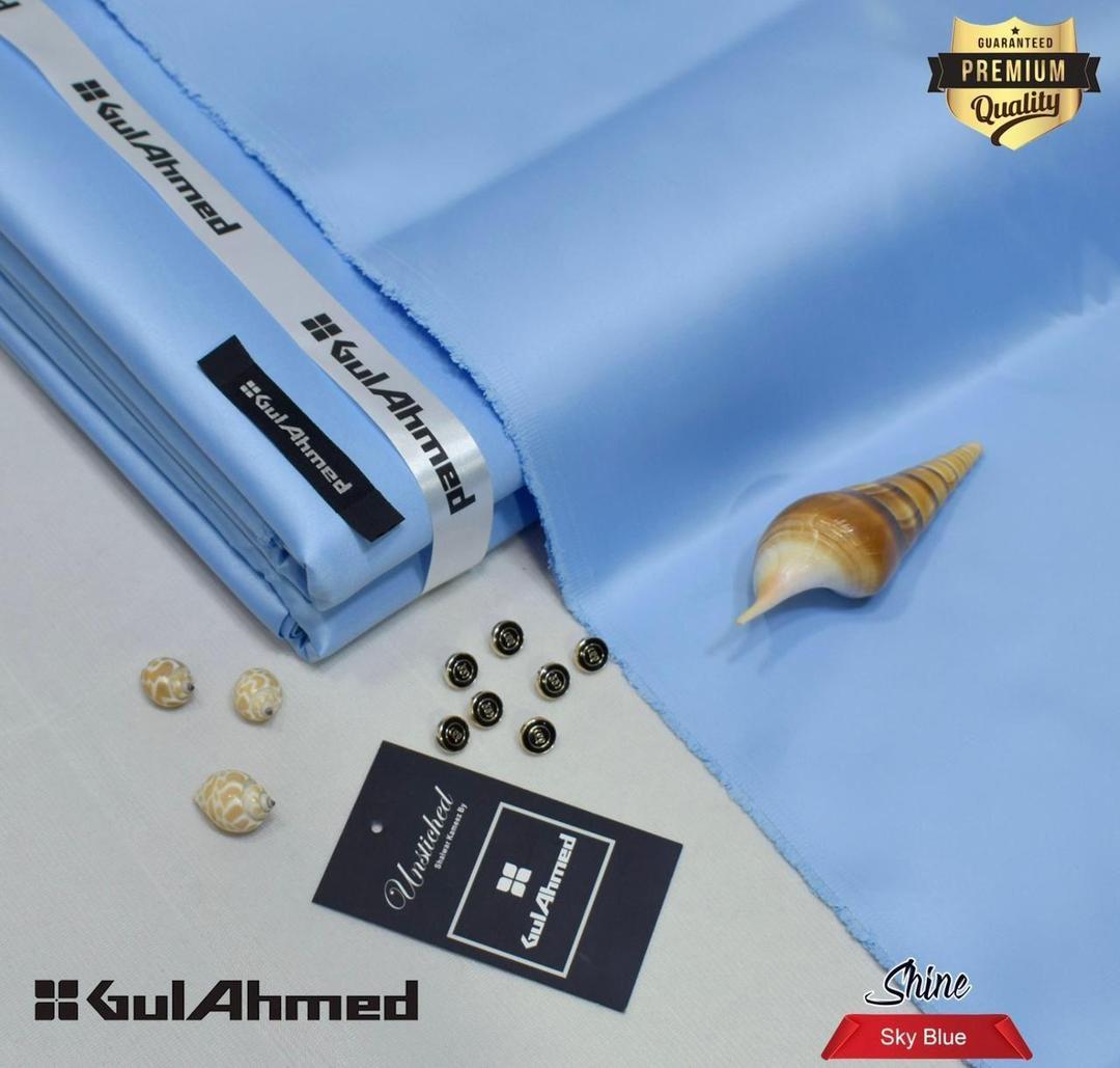 Luxurious Light Blue Tone - GulAhmed Cotton Suit