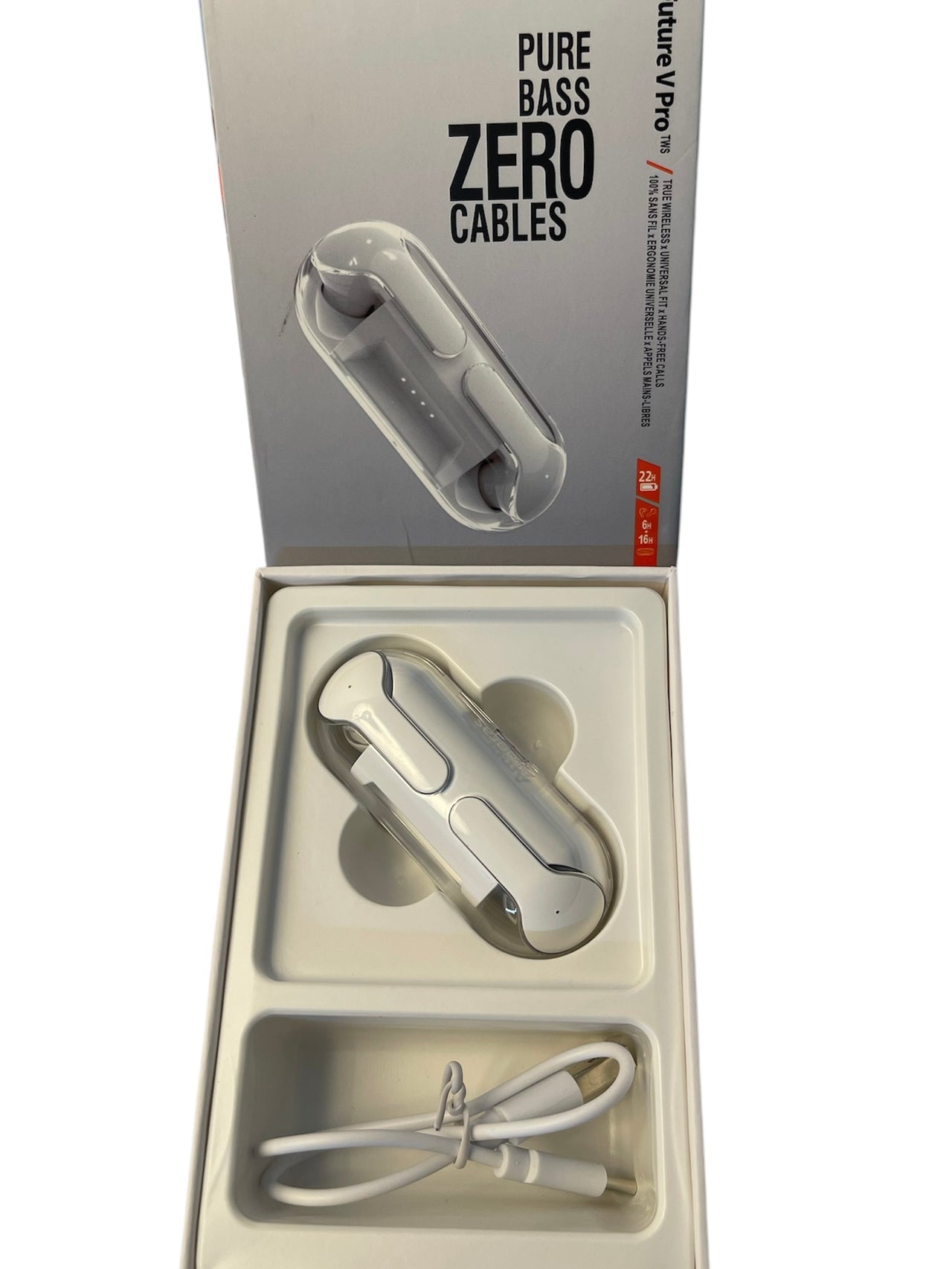 Zero Future Pro Grey Wireless Earbuds