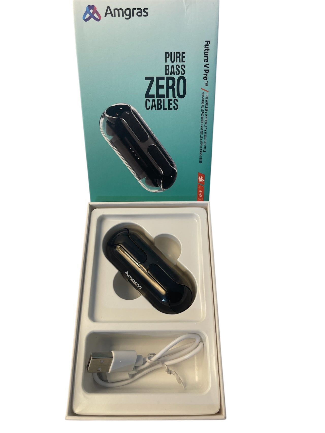 Zero Future Pro Black Wireless Earbuds