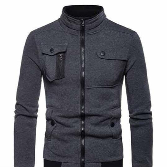 Fleece Zipper Jacket - Classic Grey