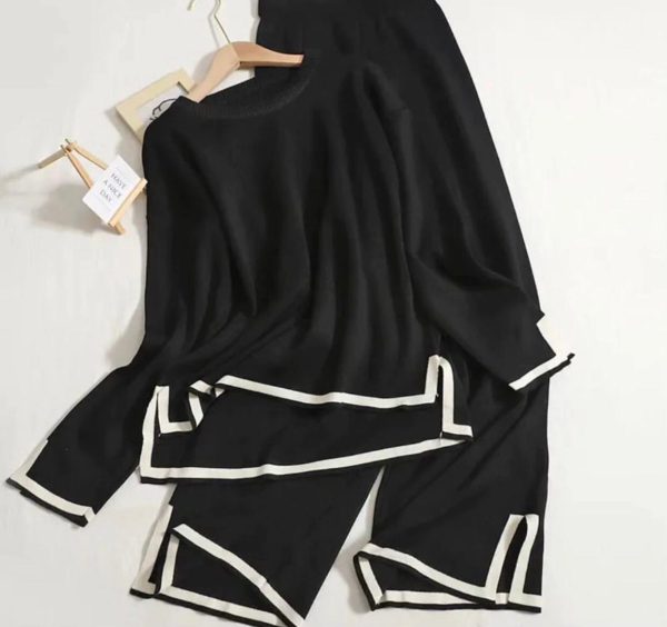 Black Turkish Winter Co-ord Set | Trendy Seasonal Outfit