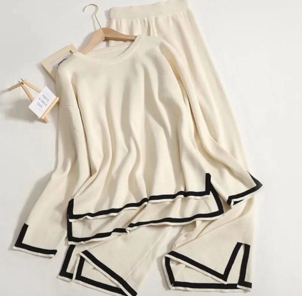 Cream Turkish Winter Co-ord Set | Trendy Seasonal Outfit