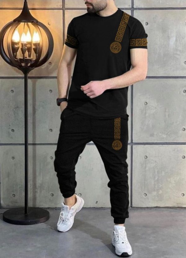 Jbi Printed Summer Vercase Black Tracksuit