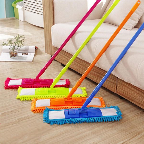 Microfiber Flat Mop - Wet & Dry Floor Cleaner