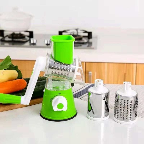 Multifunctional Manual Tabletop Vegetable Drum Cutter Slicer