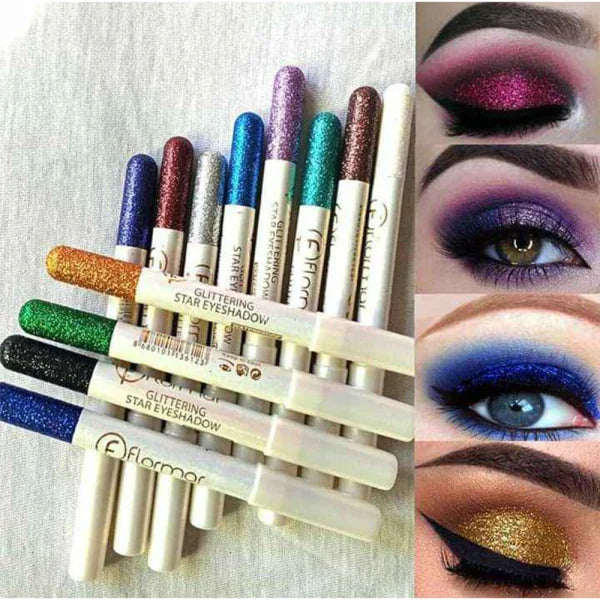 Pencils Flormor Waterproof Glitter Eyeshadow Pencil (pack Of 12)